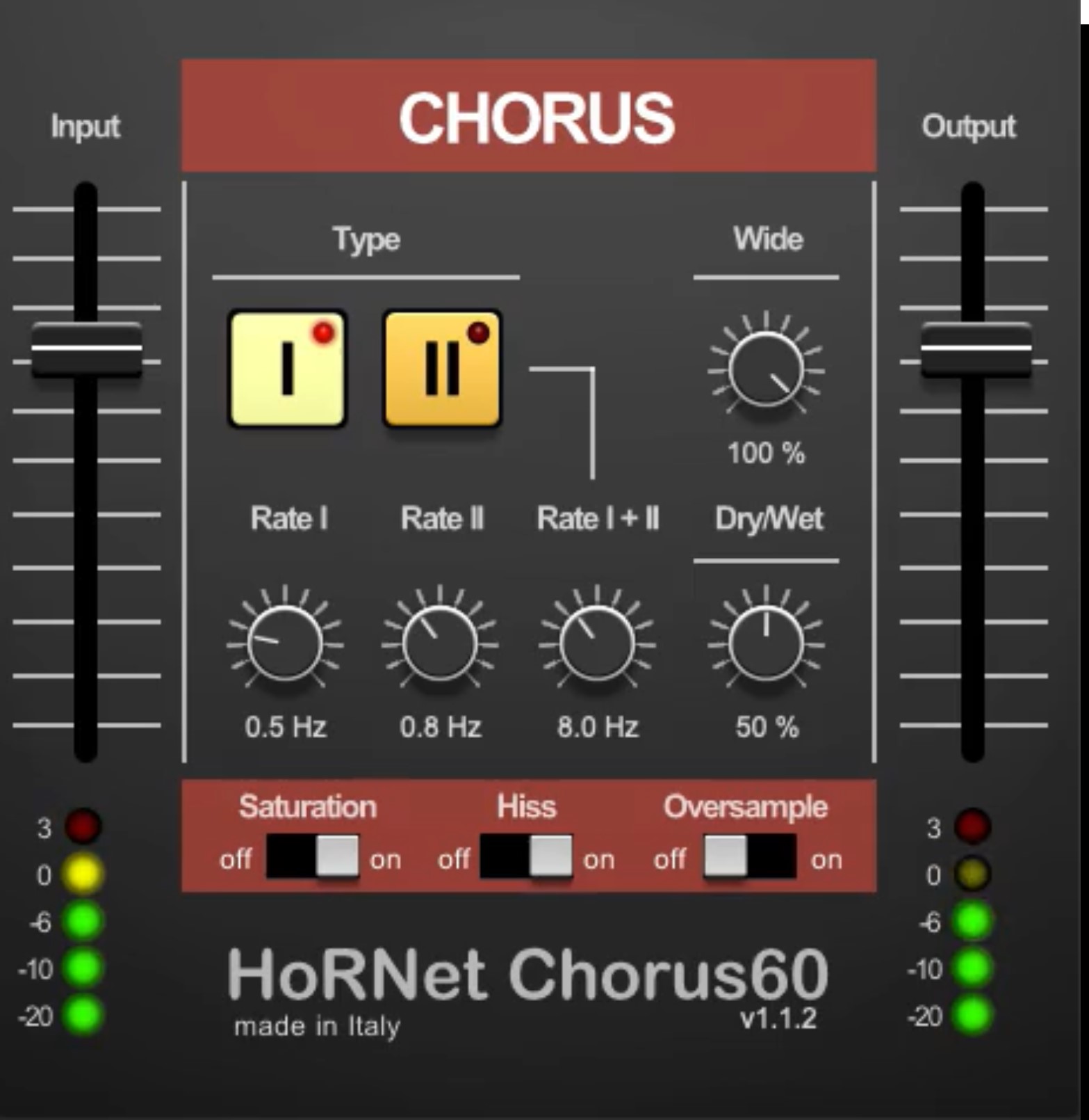 Hornet Plugins HoRNet Chorus60
